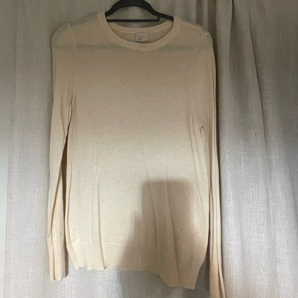 Beige lightweight sweater from target
